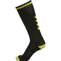 Hummel Chaussettes de sport jaune fluo / noir