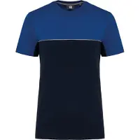 WK. Designed To Work Pack 10 T-shirt bicolore ?coresponsable manches courtes unisexe Navy/Royal Blue - WK. Designed To Work WK304 - Taille 2XL