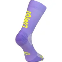 Sporcks Chaussettes OMG Violet Jaune, Taille M