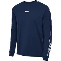 Hummel Pulse Piping Long Sleeve T-shirt Bleu S Homme