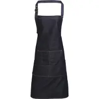 Premier Workwear PR126 | Jeans Stitch Denim Bib Apron - 72 x 86 cm - Couleur : Indigo Denim (ca. Pantone 2767) - Taille : 72 x 86 cm