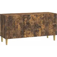 vidaXL Meuble TV 99 x 34,5 x 50 cm en aggloméré chêne fumé