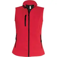Kariban Bodywarmer Softshell femme Kariban imperméable Rouge S