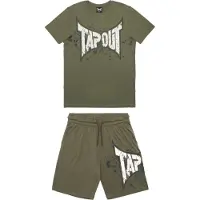 TAPOUT Survêtement 'Dunlab' olive / noir / blanc