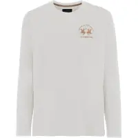 La Martina T-Shirt noisette / blanc
