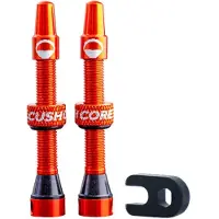 CushCore Presta Tubeless Valves Orange 44 mm