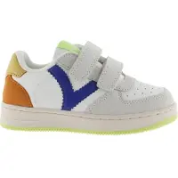 Victoria Baskets basses enfant BASKET TIEMPO EFFET CUIR CROÛTE DE CUIR SCRATCH 1124124 garcons - Bleu - 34