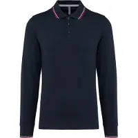 Kariban Polo piqué à manches longues pour hommes