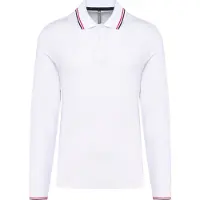 Kariban Polo piqué à manches longues pour hommes