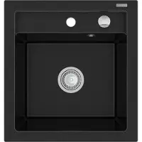 Mexen Vito Evier 1 bac en granit 520x490 mm, noir (6503521000-77)