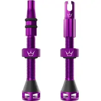 Peaty's Tubeless Holeshot Fast Flow Valves Violet 60 mm