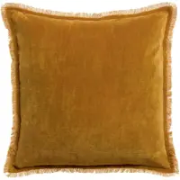 Vivaraise Coussin uni Fara safran - 45 x 45 cm
