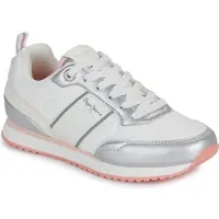Pepe Jeans pour femme/filles. PGS400008 Chaussures argentées Dublinistral (39), Plat, Lacets, Casuel, mode enfantine