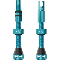 Peaty's Tubeless Holeshot Fast Flow Valves Bleu 42 mm