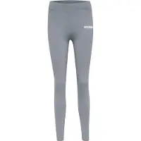 Hummel Pantalon de sport gris chiné / blanc