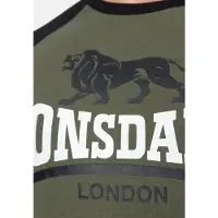 Lonsdale T-Shirt 'Magilligan' olive / noir / blanc