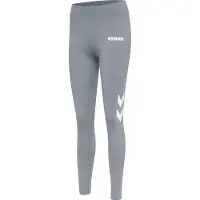 Hummel Pantalon de sport gris chiné / blanc