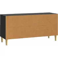 vidaXL Meuble TV 102 x 34,5 x 50 cm Noir Aggloméré