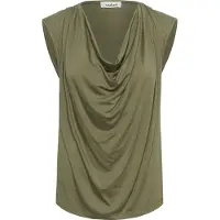 Soaked in luxury Chemisier 'Hanadi' olive