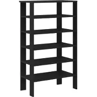 vidaXL Étagère à chaussures noir 61x32x105 cm bois d'ingénierie