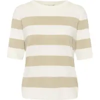Kaffe Pull-over 'Mala' taupe / blanc