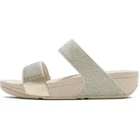 FitFlop pour femme. A4Y-675 Sandales Gracie Ultra Jewel en or (36), Cuir, Doré, Plat, Boucle, Casuel