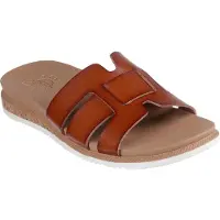 SKECHERS Bobs Desert Kiss Low - Peak Look Open Teen - Cognac - Maat 38