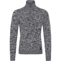 Blend Pull-over bleu foncé / blanc