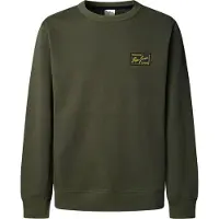 Pepe Jeans pour homme. PM5800139 Sweatshirt Soren vert olive (S), Casuel, Coton