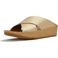 FitFlop FitFlop Lulu Lux - Sandales croisées en cuir à motif tissé 37
