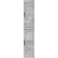 vidaXL Ensemble de meubles , 2 pièces, gris béton, aggloméré