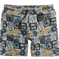 Sesame Street Short de bain de - Krümelmonster - Rock N' Roll - M - XXL - pour Homme - multicolore - Taille L