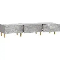 vidaXL Meuble TV 147 x 34,5 x 30 cm, gris béton, aggloméré