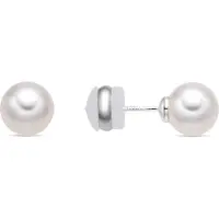 Luxenter Boucles d'oreilles 'Wasai' blanc perle