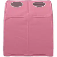 vidaXL , tunnel de lit, 2 pièces, polyester rose
