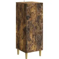 vidaXL Buffet en chêne fumé 33 x 34,5 x 90 cm, aggloméré