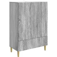 vidaXL Buffet gris Sonoma 66 x 34,5 x 95 cm en aggloméré