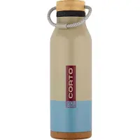 CORTO Insulated Bamboo 0,7l Thermal Bottle Beige
