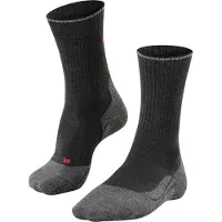 Falke - Chaussettes de randonnée - TK2 Explore Wool Silk M Anthra.Mel pour Homme en Laine - Taille 44-45 - Noir