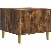 vidaXL Table basse en chêne fumé 50 x 49 x 40 cm, bois d'ingénierie