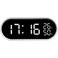 Justaminute JE5110 Réveil numérique blanc