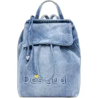 Desigual Sac à dos 'Half Logo Denim' bleu