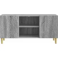 vidaXL Meuble TV 102 x 34,5 x 50 cm, gris, bois de Sonoma