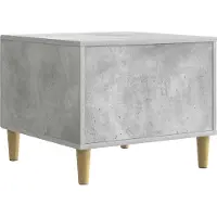 vidaXL Table basse gris béton 50 x 49 x 40 cm en aggloméré