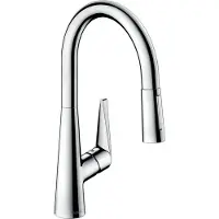 Hansgrohe Mitigeur de cuisine 200 avec douchette extractible 2 jets chromé Talis M51