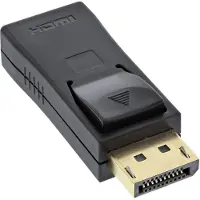 InLine adaptateur DisplayPort, DP sur HDMI, 4K2K, avec audio, noir