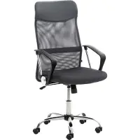 Lomadox Chaise de bureau Washington gris