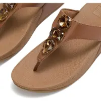 FitFlop Sandales à lanières entre les orteils FitFlop Lulu Ultra-Jewel BRAUN 38