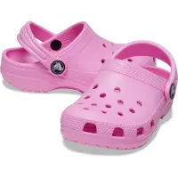 Crocs Sandales 'Classic' rose / noir / blanc