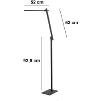 Highlight Lampe de lecture design Volare noir 145cm